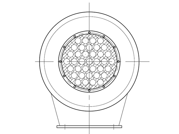 多管專利型風(fēng)機(jī)消聲器結(jié)構(gòu)圖